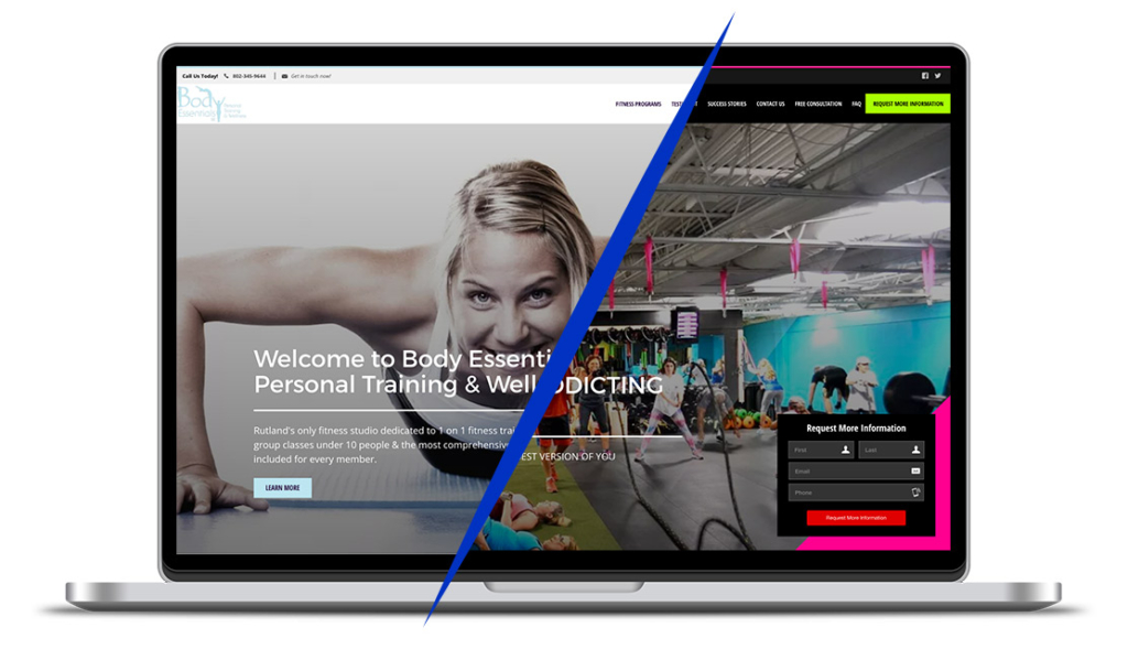fitness templated websites