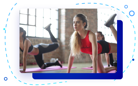 Group fitness class training with AdsPulse-driven ad campaigns