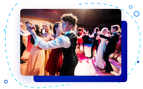 Students dancing together